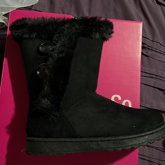Abigail Boots Wide fur - Picture 1 of 4